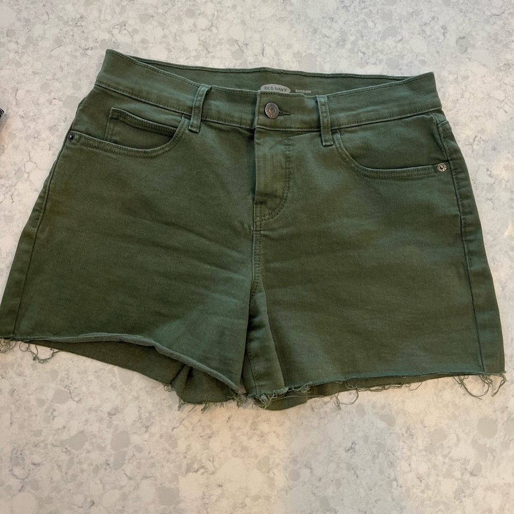 Old navy olive boyfriend shorts